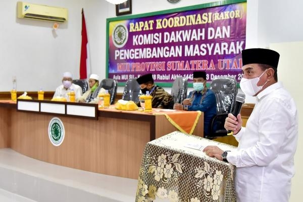 Buka Rakor MUI Sumut Gubernur : Dakwah Harus Tetap Berjalan Walau Pandemi